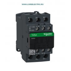 LC1D25BL CONTACTOR 25A, 11KW, 3P, 1NO+1NC, BOBINA 24V DC CONSUM REDUS 2,4W, SCHNIEDER ELECTRIC