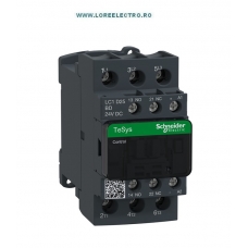 LC1D25BD CONTACTOR 25A, 11KW, 3P, 1NO+1NC, BOBINA 24V DC CONSUM 5,2W, SCHNIEDER ELECTRIC