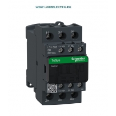 LC1D32BD CONTACTOR 32A, 15KW, 3P, 1NO+1NC, BOBINA 24V DC CONSUM 5,2W, SCHNIEDER ELECTRIC