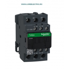 LC1D32B5 CONTACTOR 32A, 15KW BOBINA 24v AC 50HZ, 1NO+1NC, SCHNIEDER ELECTRIC