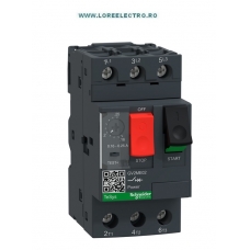 GV2ME02AP DISJUNCTOR PROTECTIE MOTOR 0,16A .. 0,25A, 3 POLI, SCHNEIDER