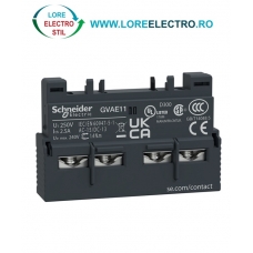 GVAE11 BLOC CONTACTE AUXILIARE FRONTALE 1NO+1NC PENTRU DISJUNCTOR GV2 SI GV3 SCHNEIDER ELECTRIC