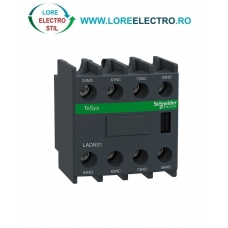 LADN31 BLOC CONTACTE AUXILIARE FRONTALE 3NO + 1NC PENTRU CONTACTOARE LC1D SCHNEIDER