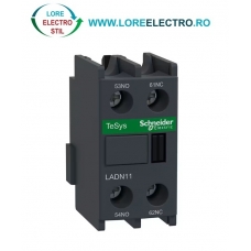 LADN11 BLOC CONTACTE AUXILIARE FRONTALE 1NO + 1NC PENTRU CONTACTOARE LC1D SCHNEIDER