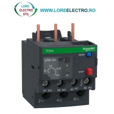 LRD03 Releu termic TeSys Deca reglaj 0,25A .. 0,4A pentru contactoare Schneider Electric LC1D
