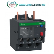 LRD04 Releu termic TeSys Deca reglaj 0,4A .. 0,63A pentru contactoare Schneider Electric LC1D