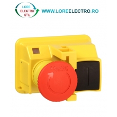 GV2K031 BUTON PORNIT OPRIT CU BUTON CIUPERCA OPRIRE URGENTA, MONTAJ PE CUTIE GV2MC01, SCHNEIDER ELECTRIC