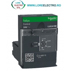 LUCA1XB Unitate de Protectie si comanda pentru baza de alimentare LUB12 0,3A .. 1,4A, tensiune de comanda 24V AC, Tesys U Schneider