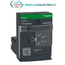 LUCA12FU Unitate de Protectie si comanda pentru baza de alimentare LUB12 3A .. 12A, tensiune de comanda 110V .. 230V AC / DC, Tesys Ultra Motor Starter Schneider