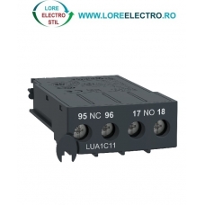 LUA1C11 Bloc contacte auxiliare 1NO + 1NC pentru baza de alimentare Schneider LUB12, LUB32