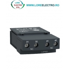 LUFN20 Bloc contacte auxiliare 2NO pentru baza de alimentare Schneider LUB12, LUB32