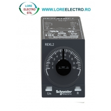 REXL2TMF7, releu de timp in miniatura de tip on-delay Schneider, 120 V AC, 2 C/O, 5A