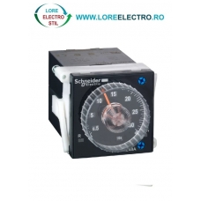 RE48ATM12MW, releu de timp analogic de tip on-delay Schneider, 24-240 V AC/DC (50/60Hz pt AC), 2 C/O, 5A