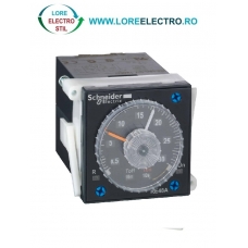 RE48ACV12MW, releu de timp analogic de tip on-delay Schneider, 24-240 V AC/DC (50/60Hz), 2 OC, 5A