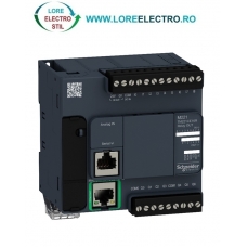 TM221CE16R AUTOMAT PROGRAMABIL MODICON M221 CU 16 LOGIC I/O, Port Ethernet, TENSIUNE ALIMENTARE 110V .. 230V, SCHNEIDER ELECTRIC