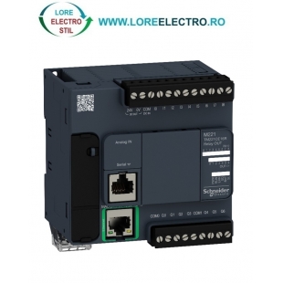 TM221CE16R AUTOMAT PROGRAMABIL MODICOM M221 CU 16 LOGIC I/O, Port Ethernet, TENSIUNE ALIMENTARE 110V .. 230V, SCHNEIDER ELECTRIC