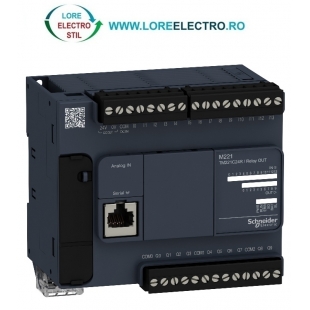 TM221C24R AUTOMAT PROGRAMABIL MODICOM M221 CU 24 LOGIC I/O, TENSIUNE ALIMENTARE 110V .. 230V, SCHNEIDER ELECTRIC