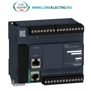TM221CE24R AUTOMAT PROGRAMABIL MODICOM M221 CU 24 LOGIC I/O, CU ETHERNET, TENSIUNE ALIMENTARE 110V .. 230V, SCHNEIDER ELECTRIC