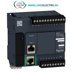 TM221CE16T AUTOMAT PROGRAMABIL MODICOM M221 CU 16 LOGIC I/O, IESIRI TRANZISTOR, CU ETHERNET, TENSIUNE ALIMENTARE 24V DC, SCHNEIDER ELECTRIC