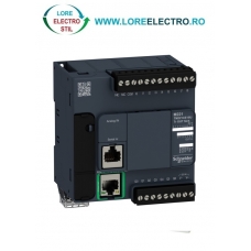 TM221CE16U AUTOMAT PROGRAMABIL MODICON M221 CU 16 LOGIC I/O, 7 IESIRI SINK TRANZISTOR, CU ETHERNET, TENSIUNE ALIMENTARE 24V DC, SCHNEIDER ELECTRIC