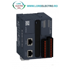 TM221M16RG AUTOMAT PROGRAMABIL MODICON M221 CU 16 LOGIC I/O, TENSIUNE ALIMENTARE 24V DC, SCHNEIDER ELECTRIC, TERMINAL BLOCK SPRING