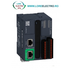 TM221ME16RG AUTOMAT PROGRAMABIL MODICON M221 CU 16 LOGIC I/O, TENSIUNE ALIMENTARE 24V DC, SCHNEIDER ELECTRIC, TERMINAL BOCK SPRING