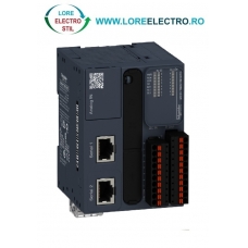 TM221M16TG AUTOMAT PROGRAMABIL MODICON M221 CU 16 LOGIC I/O, IESIRI SOURSE TRANZISTOR, TENSIUNE ALIMENTARE 24V DC, SCHNEIDER ELECTRIC, TERMINAL BLOCK SPRING