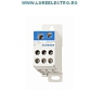 IKB01035N CLEMA DERIVATIE 1P 125A CU 1 X 35MMP + 1 X 16MM PE INRTARE SI 6 X 16MMP PE IESIRE, CULOARE ALBASTRU, CU PRINDERE PE SINA