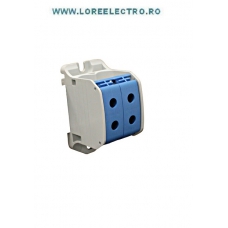 IKA21326 CLEMA DERIVATIE DUBLA CU - AL 2 X 50MMP ALBASTRA, CU PRINDERE PE SINA, PRODUCATOR SCHRACK