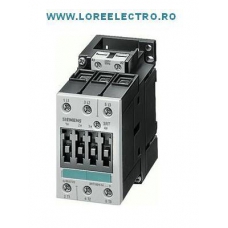 Contactor 40A, SIEMENS, contactor 18.5KW  / 400 v, Sirius cod: 3RT1035-1AV00, tensiune bobina 380V ac, S2