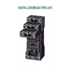 LZS:PT78722 Soclu Mini Releu Intermediar SIEMENS Cu 2 contacte auxiliare,  cu separare logica PT SERIES