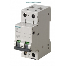 5SL6216-7 SIGURANTA AUTOMATA SIEMENS 16 A 2 POLI 6KA, CURBA C, 400 V AC