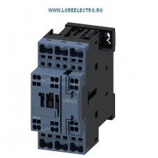 3RT2023-2AB00, CONTACTOR 9A Contactor 4KW / 400 V SIEMENS Sirius, tensiune bobina 24V ac 50 HZ, Auxiliar 1NO+1NC, S0, CONEXIUNE CLEME ARC