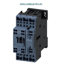 3RT2028-2AB00, CONTACTOR 38A Contactor 18,5KW / 400 V SIEMENS Sirius, tensiune bobina 24V ac 50 HZ, Auxiliar 1NO+1NC, S0, CONEXIUNE CLEME ARC