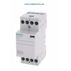 5TT5833-2 Contactor modular Siemens 4 NC 25A, tensiune bobina 24V c.a., Montaj pe sina