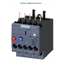 3RU2116-0AB0 RELEU TERMIC SIEMENS PENTRU SUPRASARCINA MOTOR PUTERE 0,04KW, IR 0,11A ... 0,16A IMAX 0,16A, S00