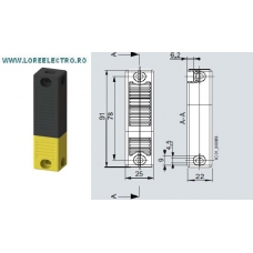 3SE6310-0BC01 RFID ACTUATOR LIMITATOR MAGNETIC SIEMENS 91X25MM