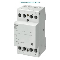 5TT5841-0 Contactor SIEMENS modular 40A 3NO+1NC, tensiune bobina 230V ac, montaj pe Sina