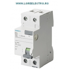 5SV4314-0 SIGURANTA AUTOMATA DIFERENTIALA 2 POLI, TIP AC, In 40 A, 30 mA, 230 V ac, SIEMENS