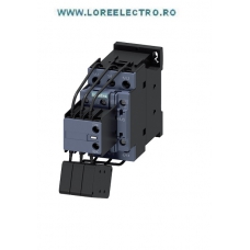 3RT2626-1AB05 CONTACTOR BATERIE CONDENSATORI 20KVAR SIEMENS, 3 POLI, PUTERE APARENTA 7 ... 20KVAR, TENSIUNE BOBINA 24V AC, AUX 1NO+2NC