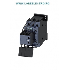 3RT2627-1AB05 CONTACTOR BATERIE CONDENSATORI 25KVAR SIEMENS, 3 POLI, PUTERE APARENTA 8 ... 25KVAR, TENSIUNE BOBINA 24V AC, AUX 1NO+2NC