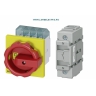 3LD2804-0TK53 + 3LD9280-0B Intrerupator general 125A, cheie pornit-oprit 3poli+N 45Kw, Tip Pacco, Maner Rosu Galben SIEMENS