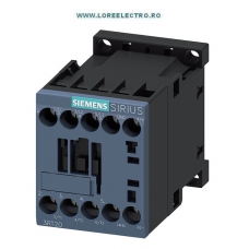 3RT2015-1BA41, CONTACTOR 7A 3POLI SIEMENS, SIRIUS, 3KW / 400 V, TENSIUNE BOBINA 12V DC, 1NO,