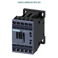 3RT2015-2AF01 Contactor 7A, 3KW / 400 V, SIEMENS Sirius bobina 110V ac, Auxiliar 1NO, Clema Arc ( CAGE CLAMP)