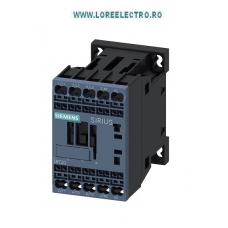 3RT2015-2AP02 Contactor 7A, 3KW / 400 V, SIEMENS Sirius bobina 230V ac, Auxiliar 1NC, Clema Arc ( CAGE CLAMP)