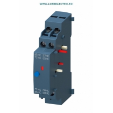 3RV2921-1M CONTACT AUXILIAR DE TRIP MONTAJ LATERAL 1NO+1NC , PENTRU MOTORSTARTER-PROTECTIE MOTOR, SIEMENS