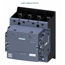 3RT1355-6AE36 CONTACTOR 4 POLI 4NO CU BOBINA 24V ... 60V AC/DC, 200A AC-1 400V, PRODUCATOR SIEMENS, GABARIT S6