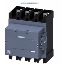 3RT1373-6AE36 CONTACTOR 4 POLI 4NO CU BOBINA 24V ... 60V AC/DC, 400A AC-1 400V, PRODUCATOR SIEMENS, GABARIT S12