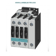 3RT1526-1AB00 CONTACTOR SIEMENS TETRAPOLAR 11 KW, 25 A, 4 POLI, 4P, 2NO+2NC, TENSIUNE BOBINA 24V AC