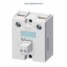 3RF2020-1AA04 RELEU ELECTRONIC SSR 20 AMPERI 45mm Latime, 1 POL 20A LA TENSIUNE NOMINALA DE FORTA 48V - 460V AC, TENSIUNE DE COMANDA 24V DC, FARA RADIATOR